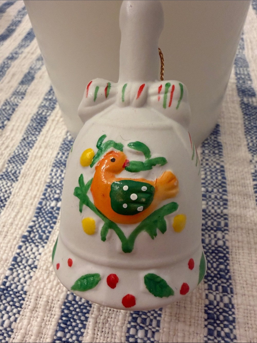 J C Penney 12 Days of Christmas Bell Ornament “Partridge in a Pear Tree”